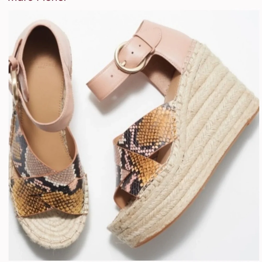 Marc Fisher LTD Espadrille Wedge Sandal- Amari NEW (8.5)